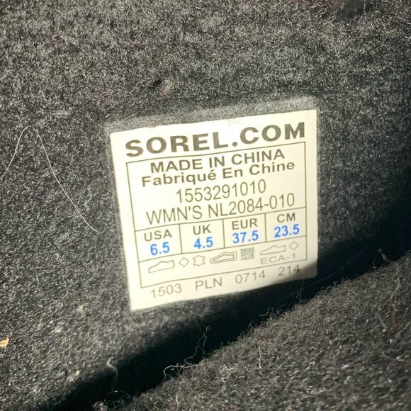 Sorel Joan Of Arctic Knit Waterproof Snow Boots Women Size 6.5 - Picture 9 of 9